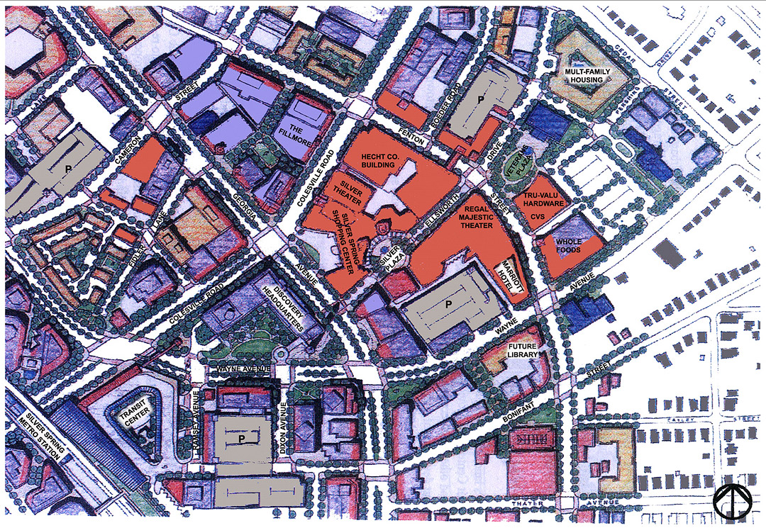 Downtown Silver Spring site plan
