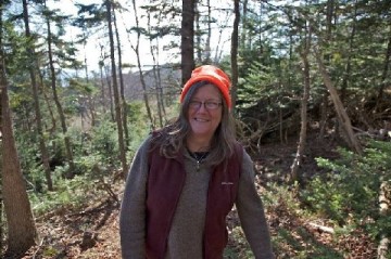 Alison Deming on the trail