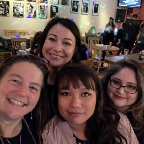 Pam with friends