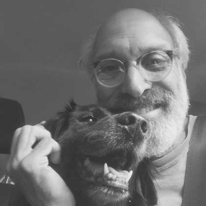 Stuart Shils and his dog