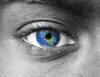 Earth in the eye