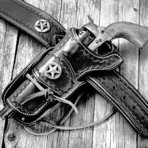 Old West revolver and holster