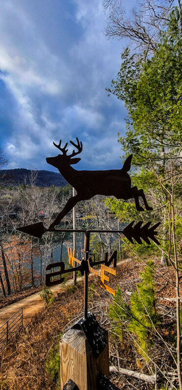 Deer weather vane