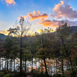 Sunset Camp at sunset