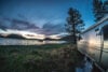 Airstream next to the coast