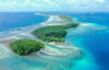 Aerial view of Marshall Islands