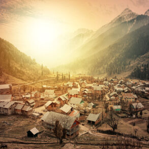 Kashmir mountain village