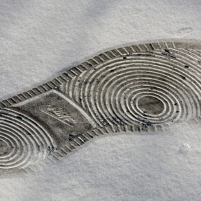 Nike footprint in snow