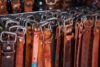 Belts at a market