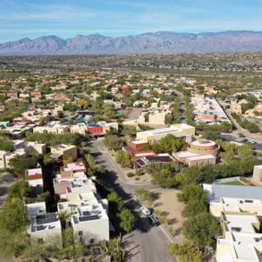 Aerial view of Civano