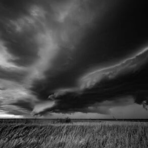 Storm over field