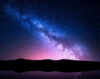Milky Way above hills