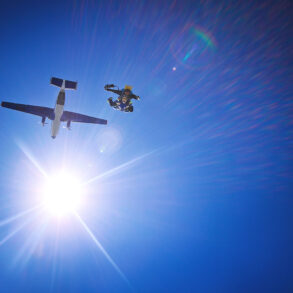 Tandem skydiving
