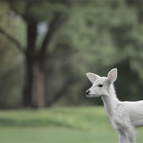 Albino fawn