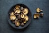 Dried shiitake mushrooms in bowl