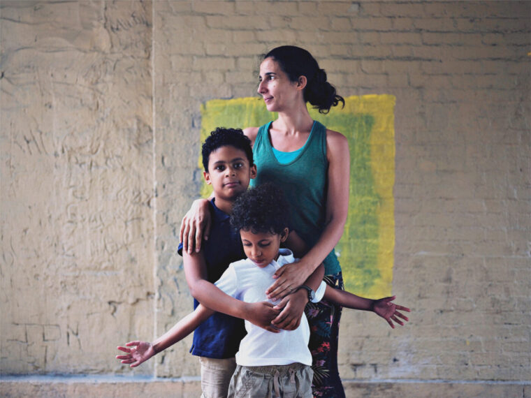 Emily Raboteau with children