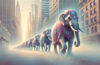 Elephants on parade in New York City (DALL-E AI generated)