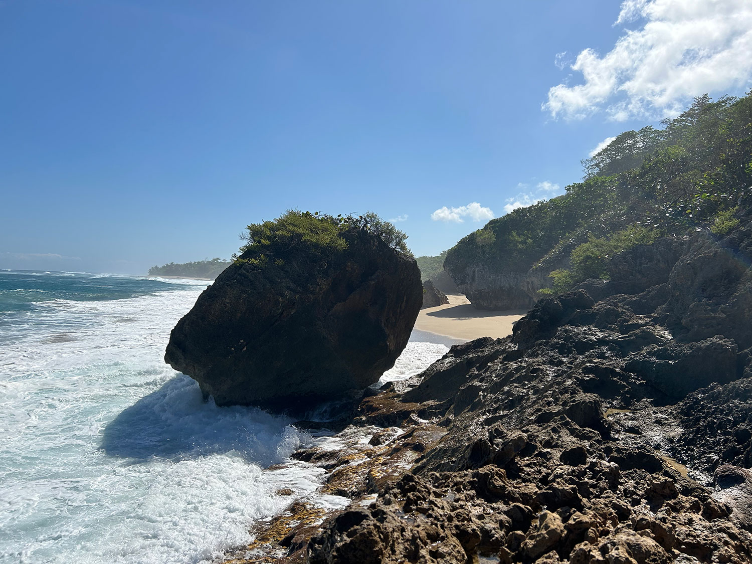 Rocky beach in Puerto Rico