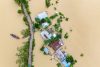 Aerial view of flooding in Bangladesh