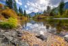 River in Cascades of Washington, autumn