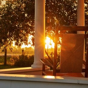 Porch at sunset